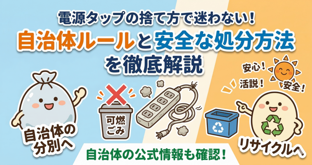 電源タップの捨て方で迷わない！自治体ルールと安全な処分方法を徹底解説