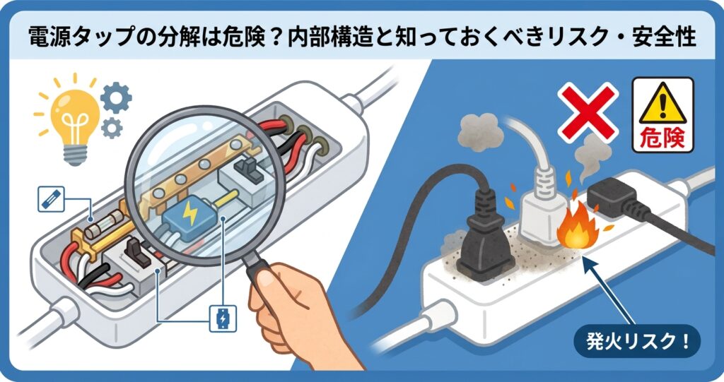 電源タップの分解は危険？内部構造と知っておくべきリスク・安全性
