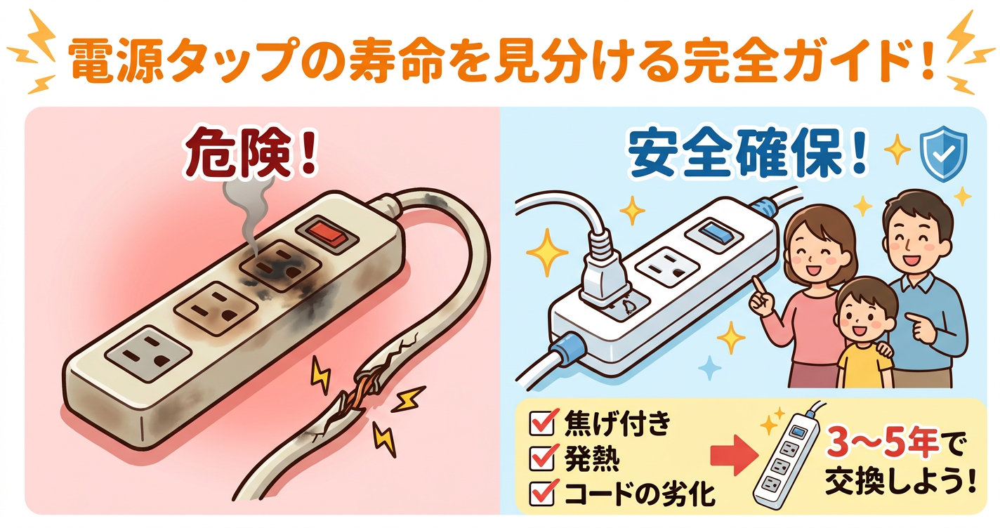 電源タップの寿命を見分ける完全ガイド!危険なサインと安全確保