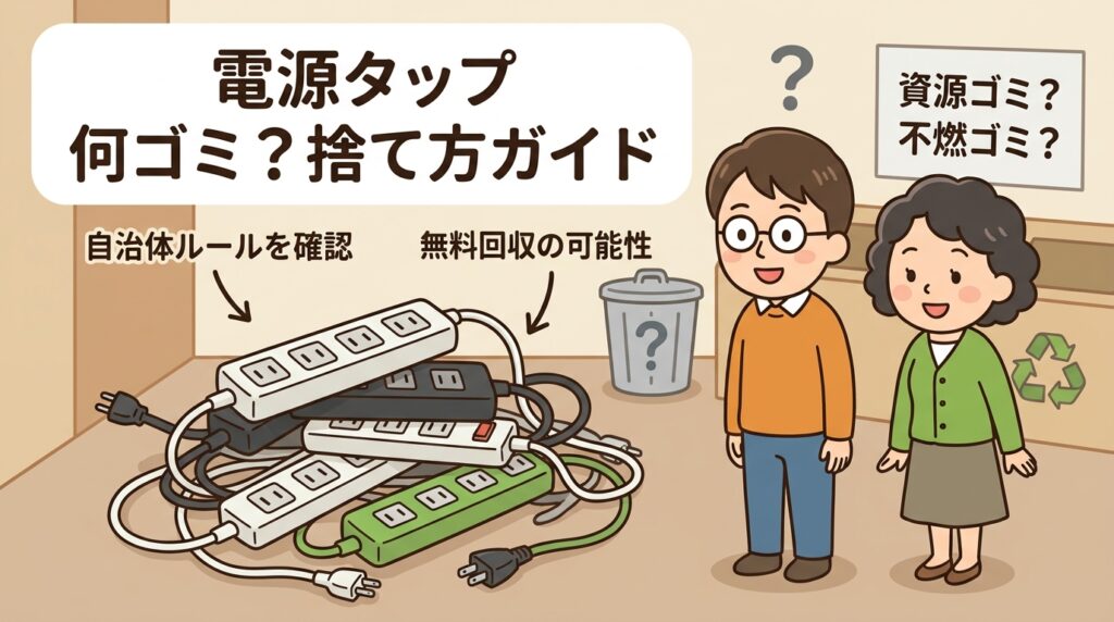 電源タップは何ゴミ？自治体ルールから無料回収まで迷わない捨て方