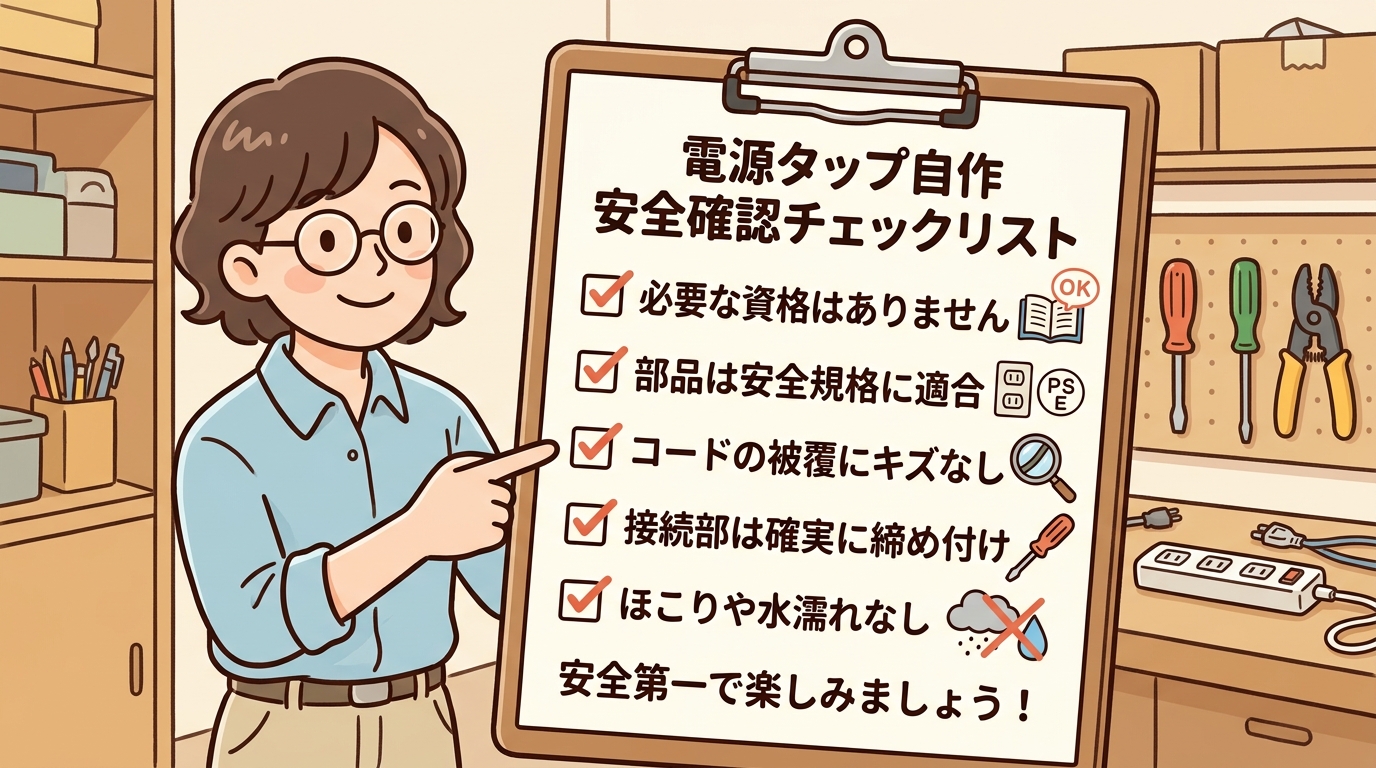 安全確認のチェックリストをイメージした画像