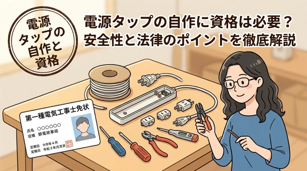 電源タップの自作に資格は必要？安全性と法律のポイント