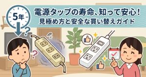 電源タップの耐用年数を知って安心！寿命の見極め方と安全な買い替え