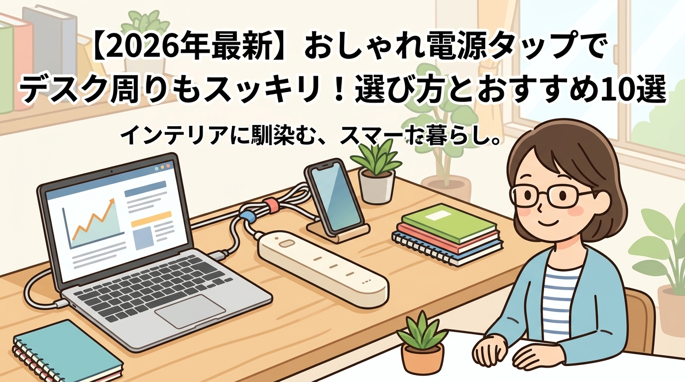 【2026年最新】おしゃれな電源タップでデスク周りもスッキリ！インテリアに馴染む選び方とおすすめ10選