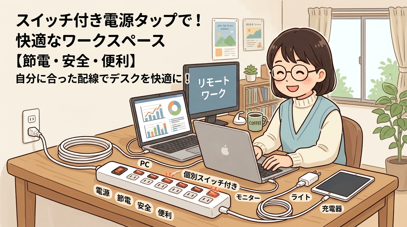 適切な長さのケーブルで配線されている画像