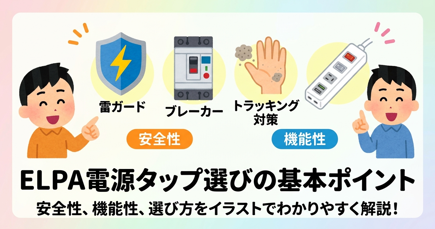 ELPAの電源タップを選ぶ前に知っておきたい基本ポイント