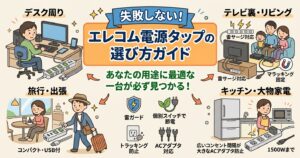 エレコム電源タップの選び方ガイド