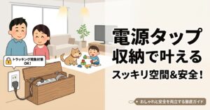 電源タップ 収納で叶えるスッキリ空間！おしゃれと安全を両立する