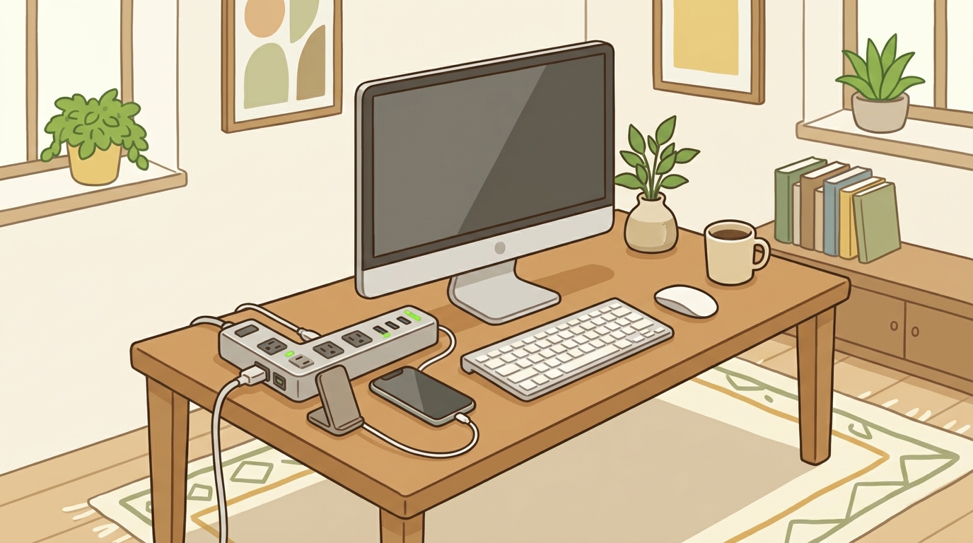 USBポートやマグネット機能を使用している画像