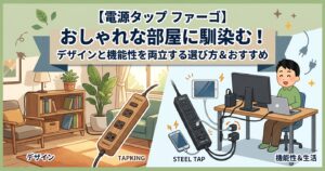 【電源タップ ファーゴ】おしゃれな部屋に馴染む！デザインと機能性を両立する選び方