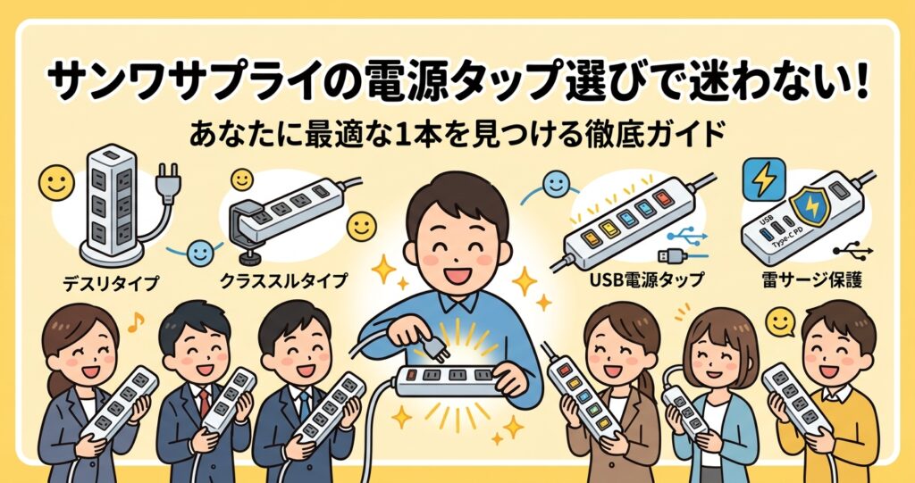 サンワサプライの電源タップ選びで迷わない！あなたに最適な1本を見つける徹底ガイド