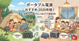 ポータブル電源 おすすめ2026年版！キャンプ・災害対策に失敗しない選び方と人気モデルを徹底比較