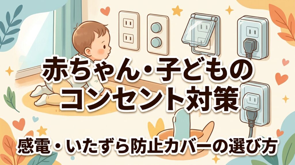 赤ちゃん・子どものコンセント対策 感電・いたずら防止カバーの選び方