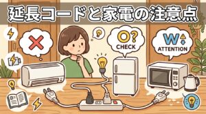 延長コードは家電別に使っていい？エアコン・冷蔵庫・電子レンジの注意点