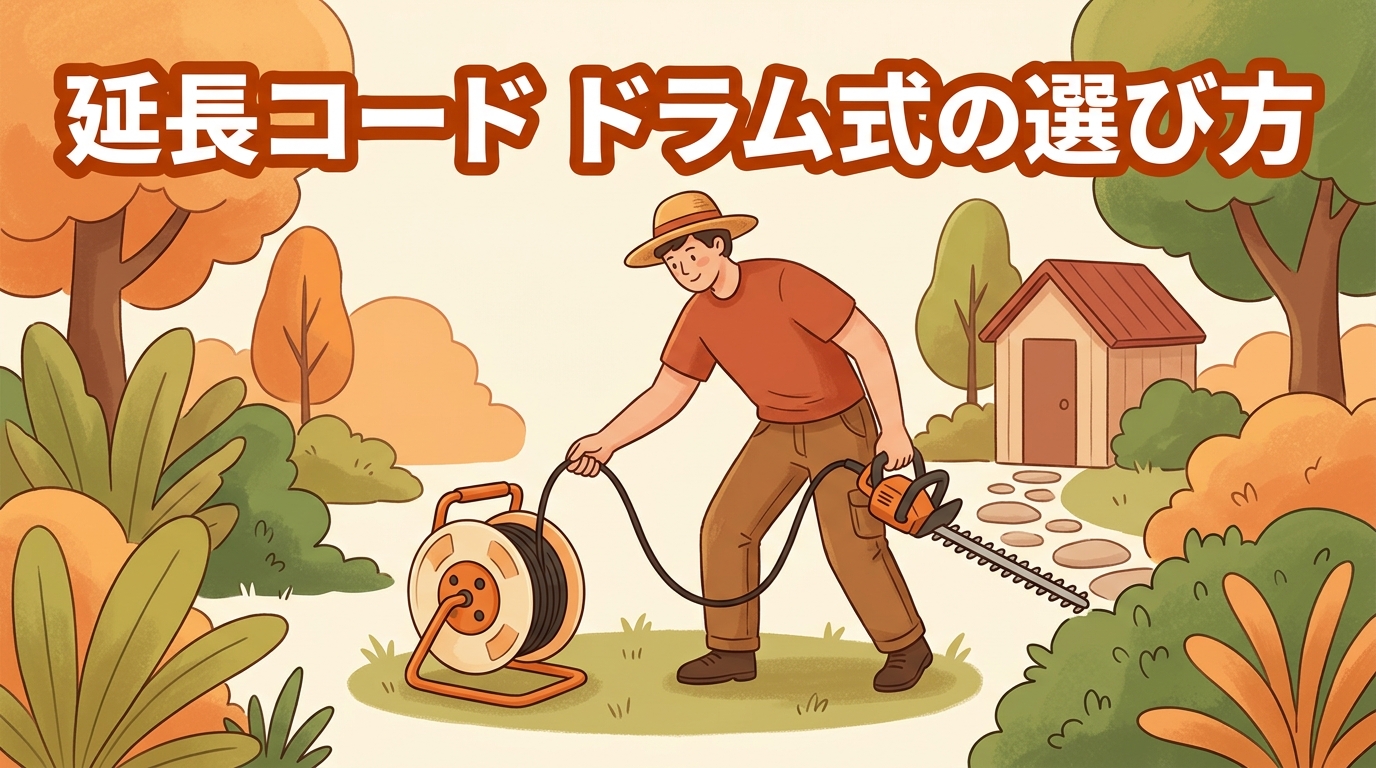 延長コードのドラム式（コードリール）の選び方 アイキャッチ