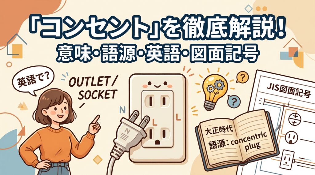 コンセントとは？意味・語源・仕組みから英語表現・図面記号まで徹底解説のアイキャッチ画像