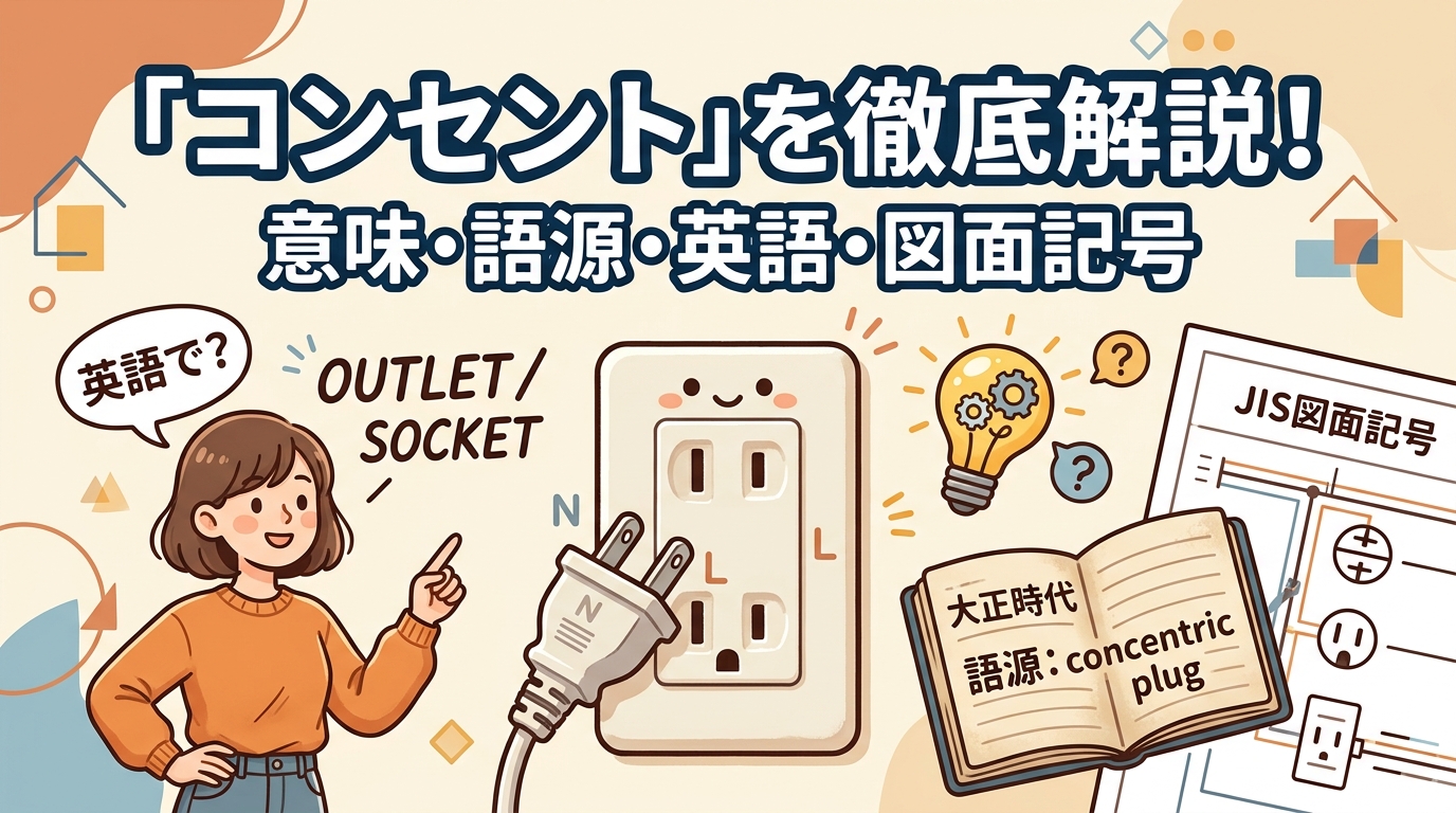 コンセントとは？意味・語源・仕組みから英語表現・図面記号まで徹底解説のアイキャッチ画像