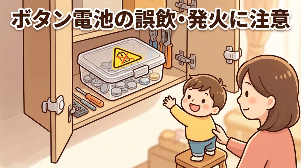 ボタン電池の誤飲・発火・爆発のリスクと正しい対処法