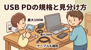 USB PDの規格一覧｜PD 3.0・3.1・3.2の違いとPPS・EPR、対応製品・ケーブルの見分け方のアイキャッチ画像